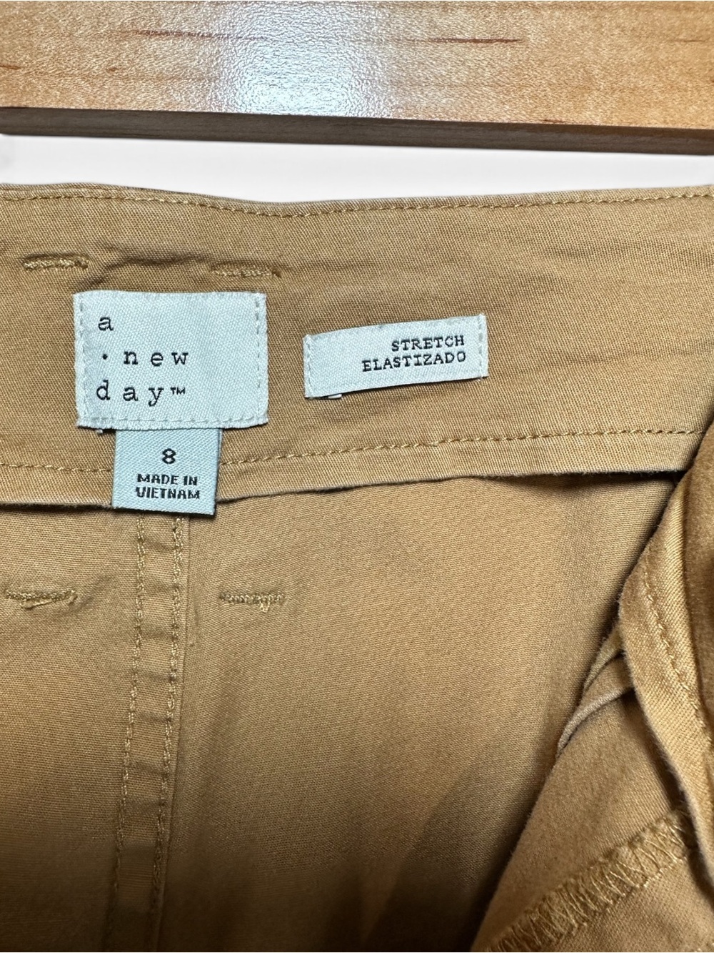 A New Day Women’s High-Rise Wide Leg Cargo Pants in Tan - Picture 2 of 8